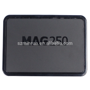 black Mag250 IPTV Set Top Box Linux IPTV Box, Media Player Support Wifi Usb Connector Include IPTV Account